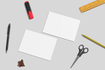 Postcard Blank Mockup