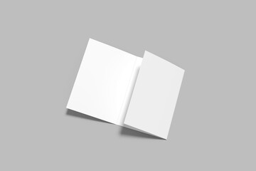 A5 Trifold Brochure Blank Mockup
