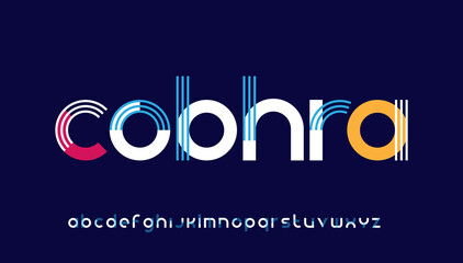 Fototapeta modern stylish typography letter logo design obraz