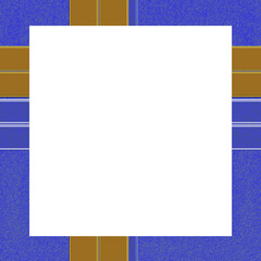 Abstract transparent glitch art border element.