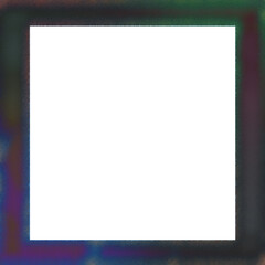 Obraz premium Abstract transparent glitch art border element.