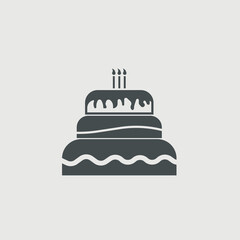 Birthday cake icon