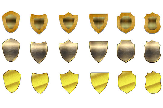 Protect Gold And Silver Vector Shield