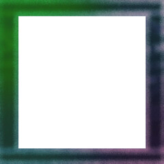 Abstract transparent glitch art border element.