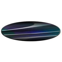 Abstract transparent oval border element.