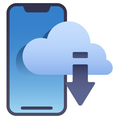 mobile cloud icon
