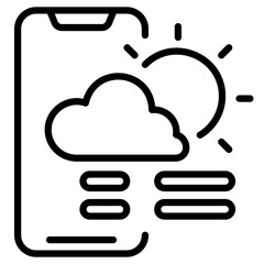 mobile weather icon