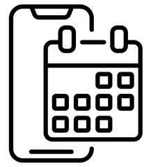 mobile calendar icon
