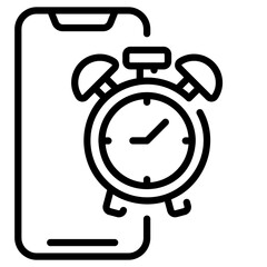 mobile clock icon