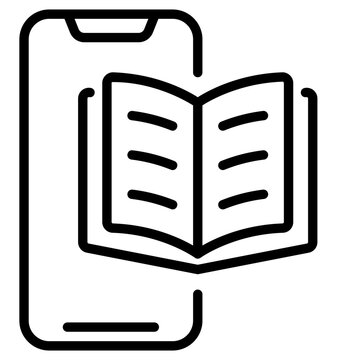 mobile e-book icon