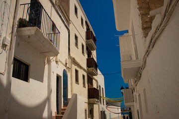 street in the old town of ibiza
