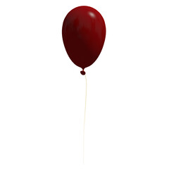 Red balloon with string