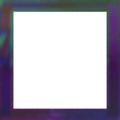 Abstract transparent glitch art border element.