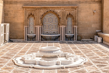 View at the Mausoleum of Mohammed V in Rabat, Morocco