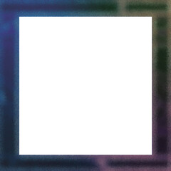 Obraz premium Abstract transparent glitch art border element.