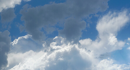 Blue sky and white clouds