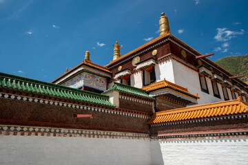Obraz premium Labrang Temple, Xiahe, Gannan, Gansu, China