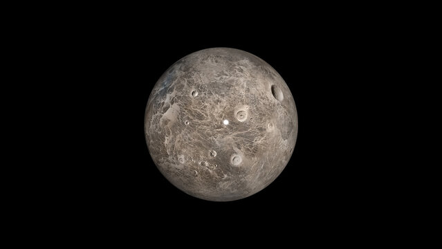 dwarf planet ceres 3d illustration