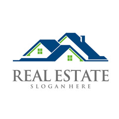 Real estate logo design template vector illustration, you can change color and adjust the size