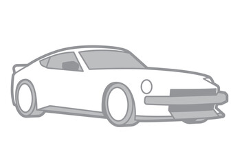 JAPANESE SPORT CAR - VECTOR ILLUSTRATOR ON BACKGROUND WHITE - SPORTCAR_T060 : 538048305