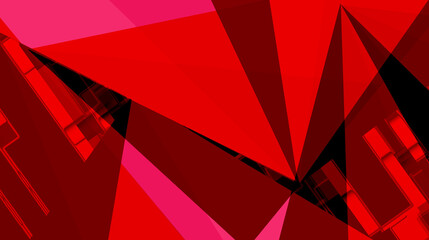 Red color geometric shape background, Red Texture Background