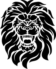 Mean Lion Head