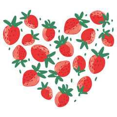 Vector hand drawn strawberry illustration