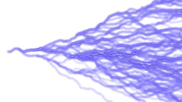 Lightning Electrical Animation Purple Magic Plasma Crackling Chaotic Arc