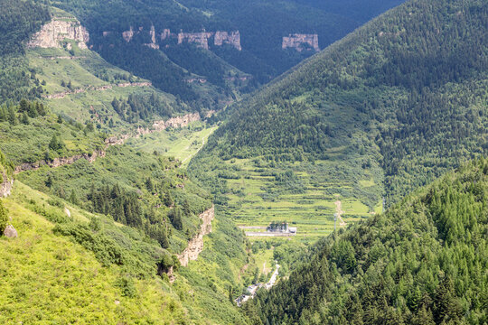 The natural scenery of Luya Mountain