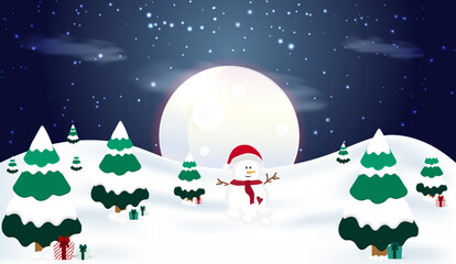 Christmas and winter background