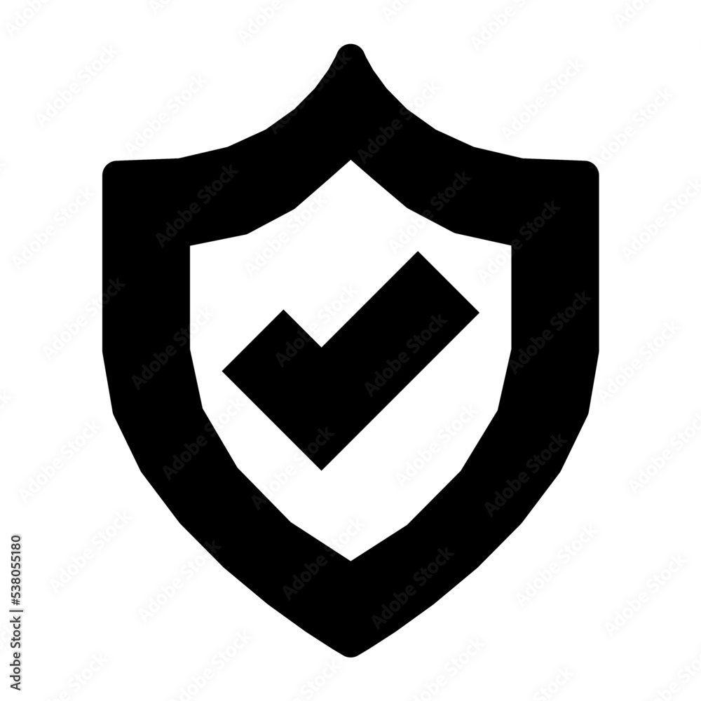 Canvas Prints Shield Vector Icon