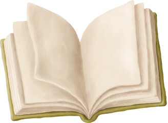 Opened book clipart