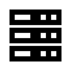 Server Rack Vector Icon 