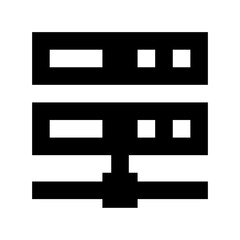 Obraz premium Server Hosting Vector Icon