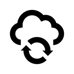 Cloud Sync Vector Icon