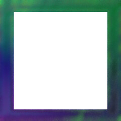 Abstract transparent glitch art border element.