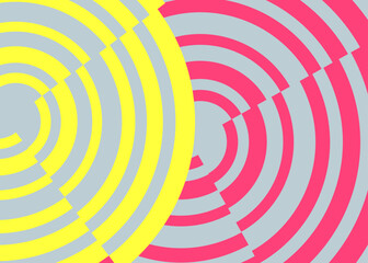 Minimalist background with abstract circular lines pattern