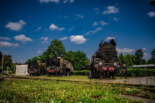 Lokomotywy, Skansen Taboru Kolejowego, Chab&oacute;wka, Rabka Zdr&oacute;j, Polska