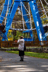 child on the bridge