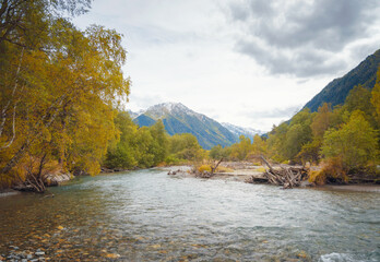 trip to Caucasus mountains, Arkhyz, Teberdinsky reserve. Travel adventure lifestyle concept hiking active vacations.