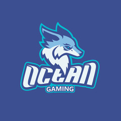 wolf head logo esport