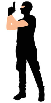 robber with mask