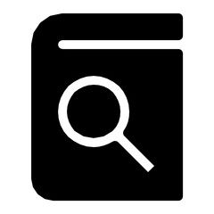 Searching Book Vector Icon