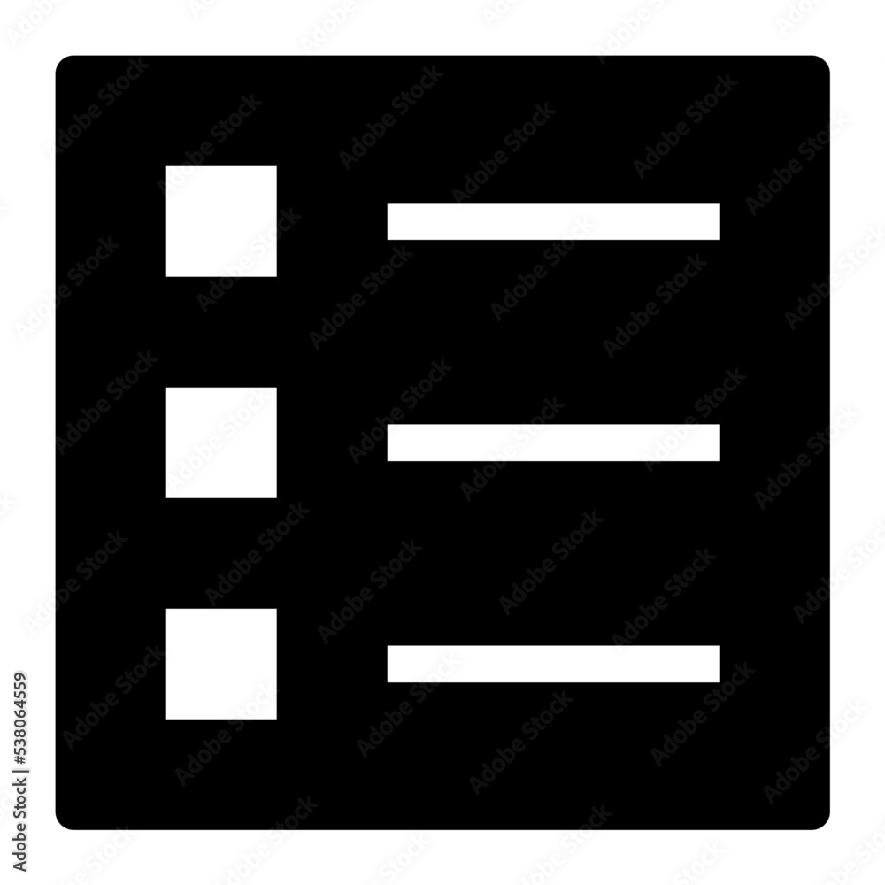 Poster Checklist Vector Icon