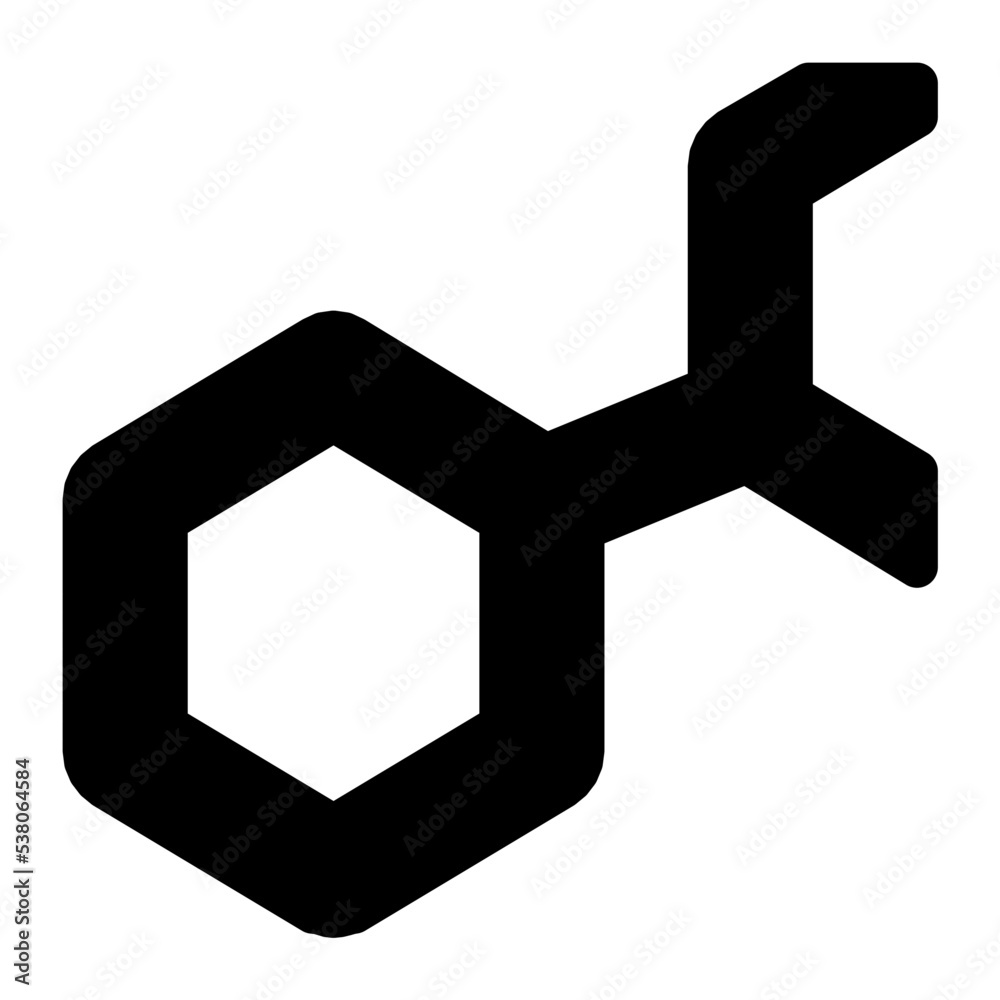 Poster molecule vector icon