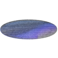 Abstract transparent oval border element.
