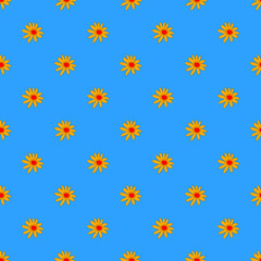 vintage floral print for fabric. textile seamless pattern. 1970 psychedelic, hippie and funky. cottage core 60s rustic interior decor. wallpaper and background pattern. children's naive style of wildf