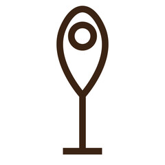 location map navigation pin outline icon