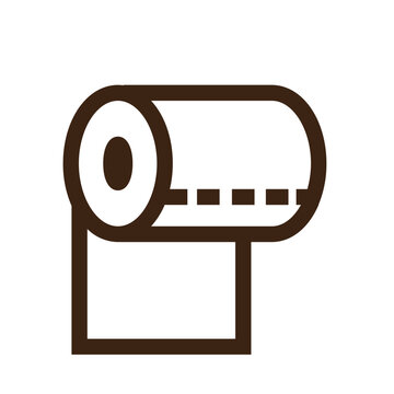 recommend clip art: clean roll tissue outline icon