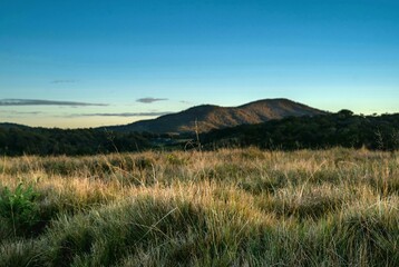 sunset over the mountains